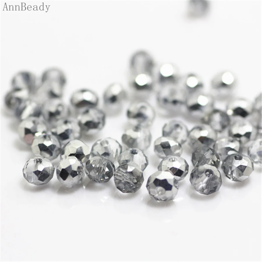AnnBeady Half silver Color 3*4mm 145pcs Rondelle Austria faceted Crystal Glass Beads Loose Spacer Beads for Jewelry Making
AnnBeady Half silver Color 3*4mm 145pcs Rondelle Austria faceted Crystal Glass Beads Loose Spacer Beads for Jewelry Making
