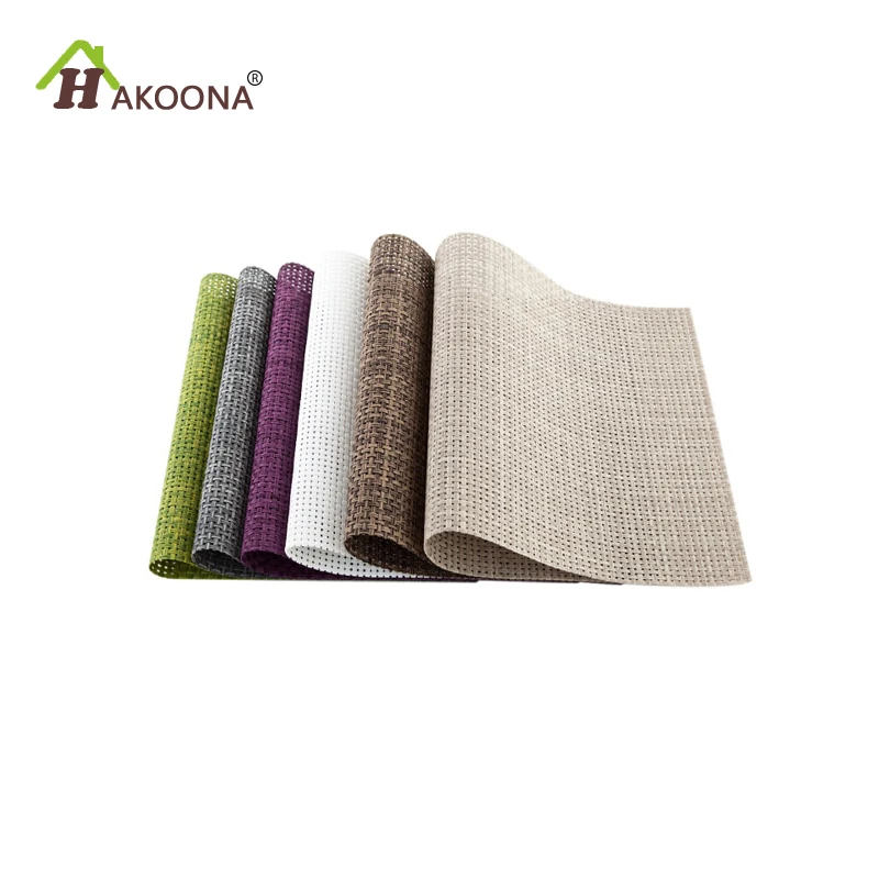HAKOONA 1 PC Heatproof et Anti Slip Placemat PP Weave Thicken Tasteless Rectangular Western Food Insulation Pad Bowl Mat
HAKOONA 1 PC Heatproof et Anti Slip Placemat PP Weave Thicken Tasteless Rectangular Western Food Insulation Pad Bowl Mat