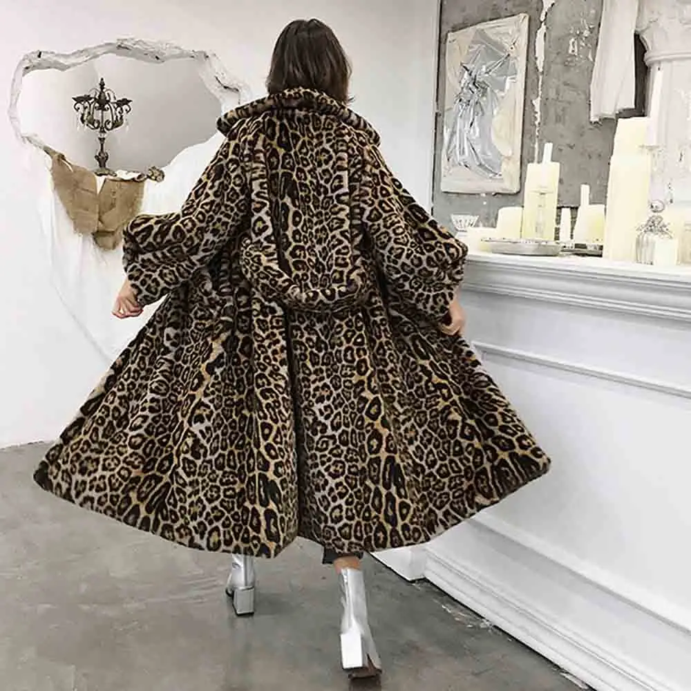 TXJRH Stylish Leopard Hairy Shaggy Faux Mink Fur Jacket Lapel Outwear Long 2019 Winter Keep Warm Coat Loose Oversize Style Top
TXJRH Stylish Leopard Hairy Shaggy Faux Mink Fur Jacket Lapel Outwear Long 2019 Winter Keep Warm Coat Loose Oversize Style Top