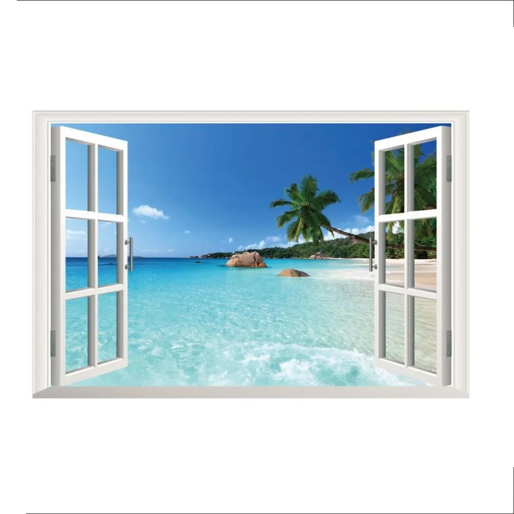 35.4"*23.6"ZY1430 Beach Resort 3D Window View Removable Wall Art Sticker Vinyl Decal Mural home decoration
35.4"*23.6"ZY1430 Beach Resort 3D Window View Removable Wall Art Sticker Vinyl Decal Mural home decoration