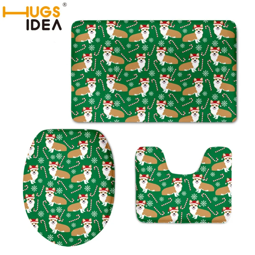 HUGSIDEA 3pcs Bath Mat Set Christmas Corgi Bathroom Carpet Rug Bathroom Mat Home Living Room Kitchen Door Floor Mat for Toilet
HUGSIDEA 3pcs Bath Mat Set Christmas Corgi Bathroom Carpet Rug Bathroom Mat Home Living Room Kitchen Door Floor Mat for Toilet