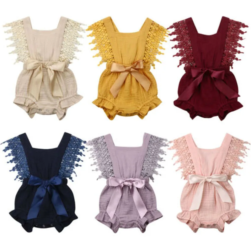 Focusnorm Fashion Newborn Baby Girl Romper Cotton Linen Bow-knot Sleeveless Romper Solid Party Summer Clothes For Kids Girl
Focusnorm Fashion Newborn Baby Girl Romper Cotton Linen Bow-knot Sleeveless Romper Solid Party Summer Clothes For Kids Girl