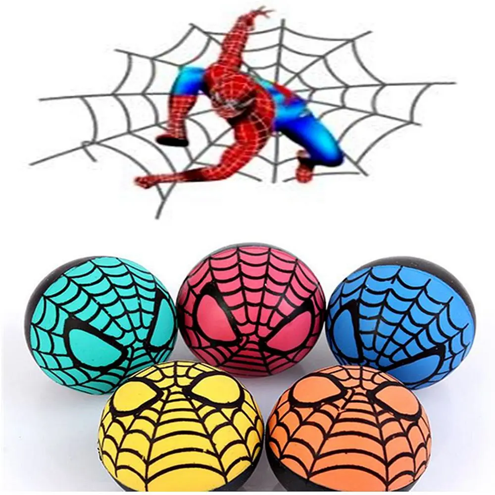 5 pcs/lot Cartoon Spiderman Bounce Ball Smooth Surface Color Printing Soft Rubber Model High Elastic Ball Kid Gift Toy
5 pcs/lot Cartoon Spiderman Bounce Ball Smooth Surface Color Printing Soft Rubber Model High Elastic Ball Kid Gift Toy