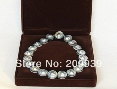 huij 003262 AAAA 100% natural 18" 23mm South Sea gray Mabe Pearl necklace pearl clasp
huij 003262 AAAA 100% natural 18" 23mm South Sea gray Mabe Pearl necklace pearl clasp