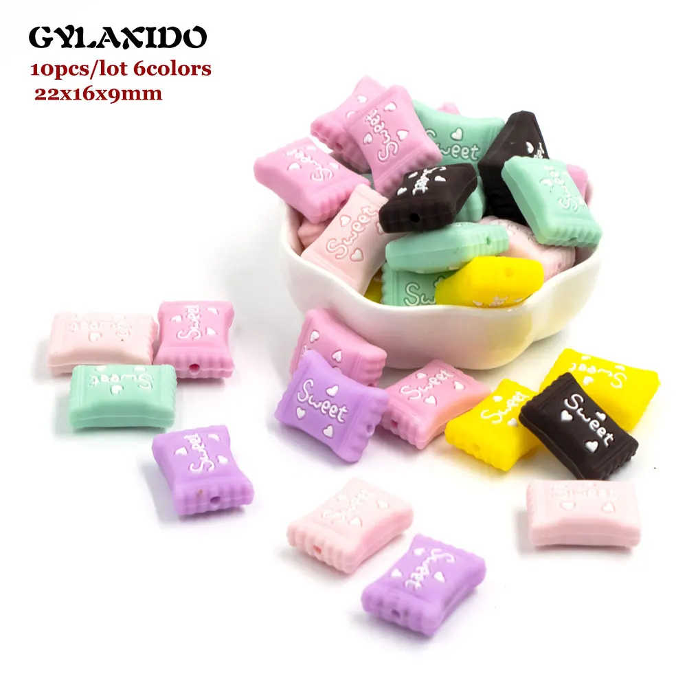10Pcs Sweet Silicone Beads Mordedor Silicona Bebe Baby Teething Toys DIY Necklace Perle Silicone Dentition Nursing Baby Products
10Pcs Sweet Silicone Beads Mordedor Silicona Bebe Baby Teething Toys DIY Necklace Perle Silicone Dentition Nursing Baby Products