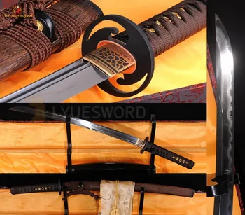 FULL TANG DAMASCUS WAKIZASHI CLAY TEMPERED FOLDED STEEL UNOKUBI-ZUKURI BLADE HUALEE WOOD OX HORN SAYA IRON TSUBA SAMURAI SWORD
FULL TANG DAMASCUS WAKIZASHI CLAY TEMPERED FOLDED STEEL UNOKUBI-ZUKURI BLADE HUALEE WOOD OX HORN SAYA IRON TSUBA SAMURAI SWORD