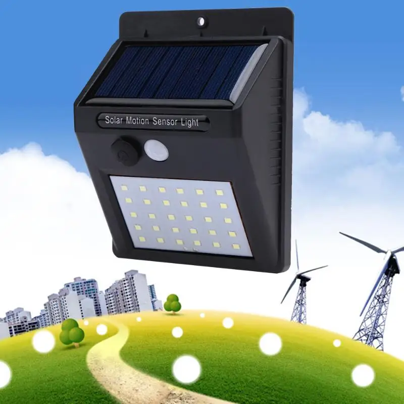 Electronics - 30 LEDs Solar Light PIR Motion Sensor Solar Garden Light Waterproof Outdoor Energy Saving Street Yard Path Home Lamp