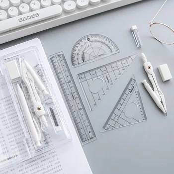Math Sets School Student Mathematical Geometry Drawing Tools 8 In 1 Suit Stationery Protractor Math Study Tool Kit Supplies
Math Sets School Student Mathematical Geometry Drawing Tools 8 In 1 Suit Stationery Protractor Math Study Tool Kit Supplies