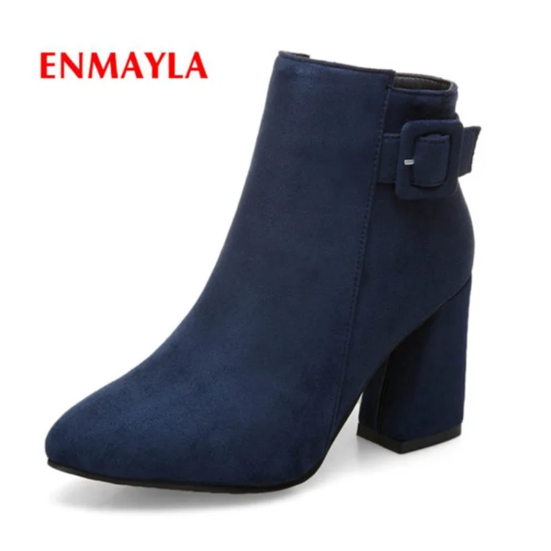 ENMAYLA Ladies Ankle boots Women Shoes Pointed toe Fashion boots Big size 34-43 Causal High quality Shoes women Thick heel CR874
ENMAYLA Ladies Ankle boots Women Shoes Pointed toe Fashion boots Big size 34-43 Causal High quality Shoes women Thick heel CR874