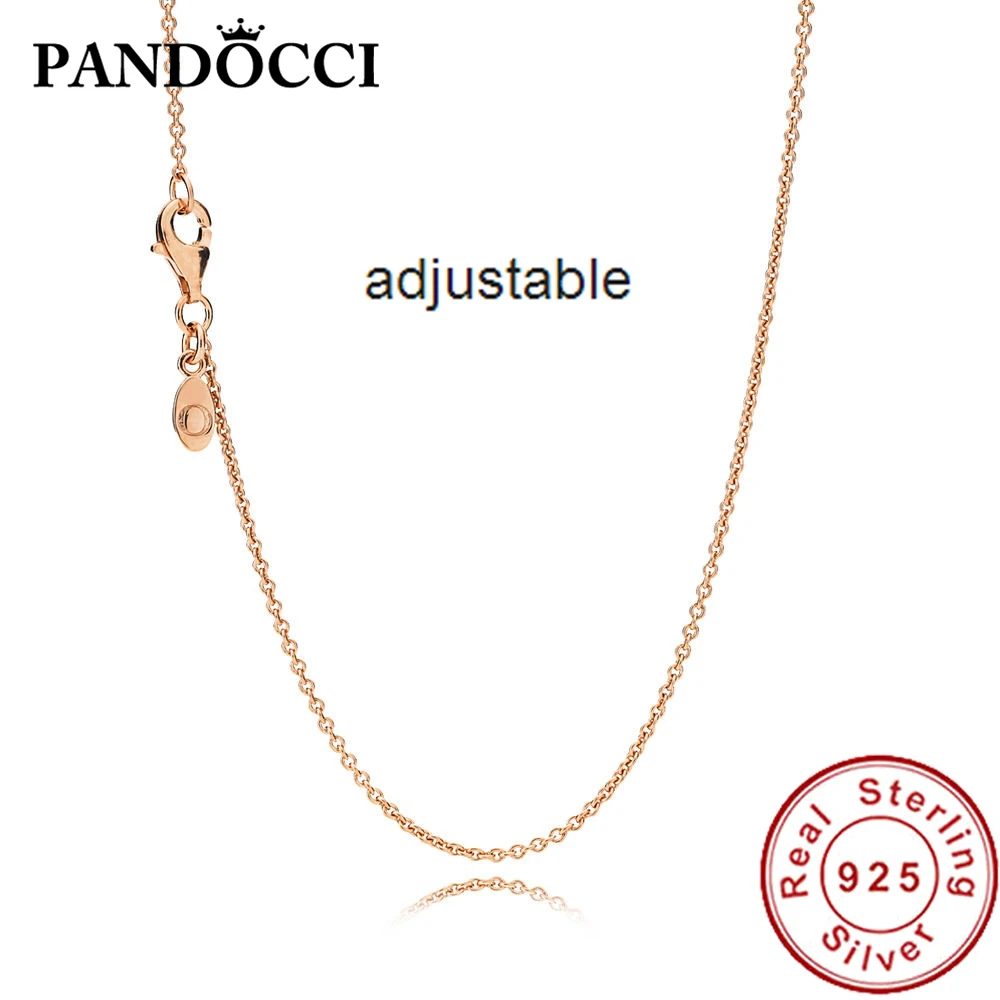 PANDOCCI 100% 925 Sterling Silver 580413-1 ROSE NECKLACE CHAIN Women's Clavicle Chain Original Jewelry Fashion Gift Recommended
PANDOCCI 100% 925 Sterling Silver 580413-1 ROSE NECKLACE CHAIN Women's Clavicle Chain Original Jewelry Fashion Gift Recommended
