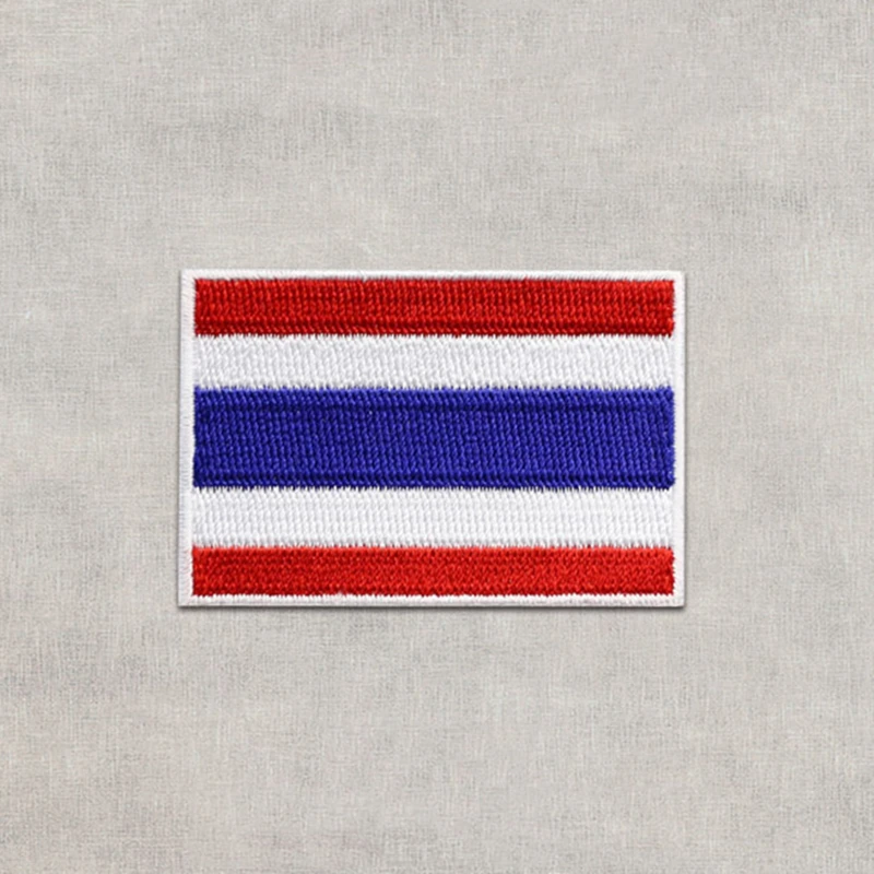 High Grade Embroidered Iron On Thailand Flag Embroidered Patches Patriotic Military tactics Patch Sew On Patches for Garment
High Grade Embroidered Iron On Thailand Flag Embroidered Patches Patriotic Military tactics Patch Sew On Patches for Garment