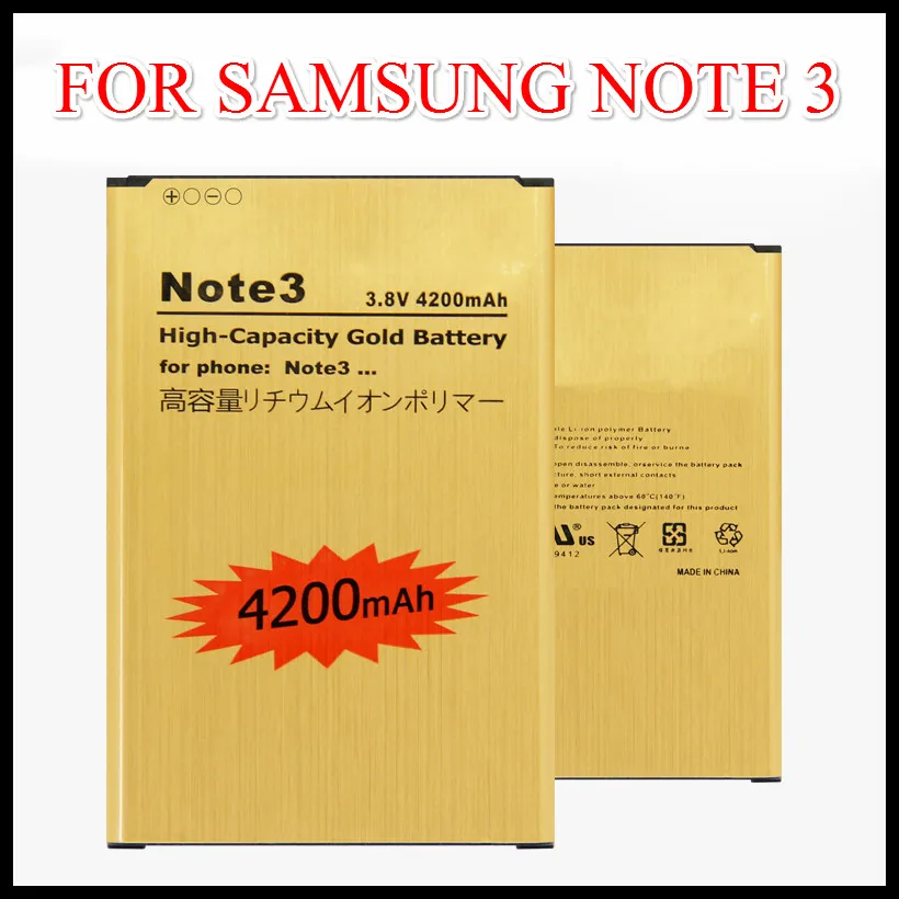 For Samsung Note 3 battery B800BE/B800BC Golden Replacement Battery for GALAXY NOTE3 N9000 N9006 N9002 N9005 N9008 N909 battery
For Samsung Note 3 battery B800BE/B800BC Golden Replacement Battery for GALAXY NOTE3 N9000 N9006 N9002 N9005 N9008 N909 battery