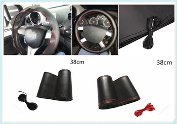 Car steering wheel cover DIY size 38 cm fiber leather hand-sewn for Volkswagen VW polo passat b5 b6 CC golf jetta mk6 
Car steering wheel cover DIY size 38 cm fiber leather hand-sewn for Volkswagen VW polo passat b5 b6 CC golf jetta mk6