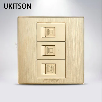 Network RJ45 Cat6 Wall Outlet 2 Ports With CAT3 RJ11 Phone Module Computer Telephone Slot
Network RJ45 Cat6 Wall Outlet 2 Ports With CAT3 RJ11 Phone Module Computer Telephone Slot