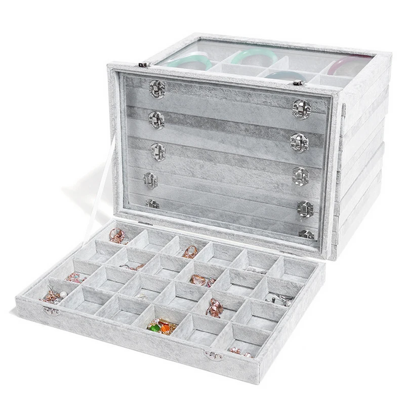 New Fashion Jewelry Display Case Style Wrapped with Fabric Material All Match Collection Case Exhibitor Tray Jewelry Display Box
New Fashion Jewelry Display Case Style Wrapped with Fabric Material All Match Collection Case Exhibitor Tray Jewelry Display Box
