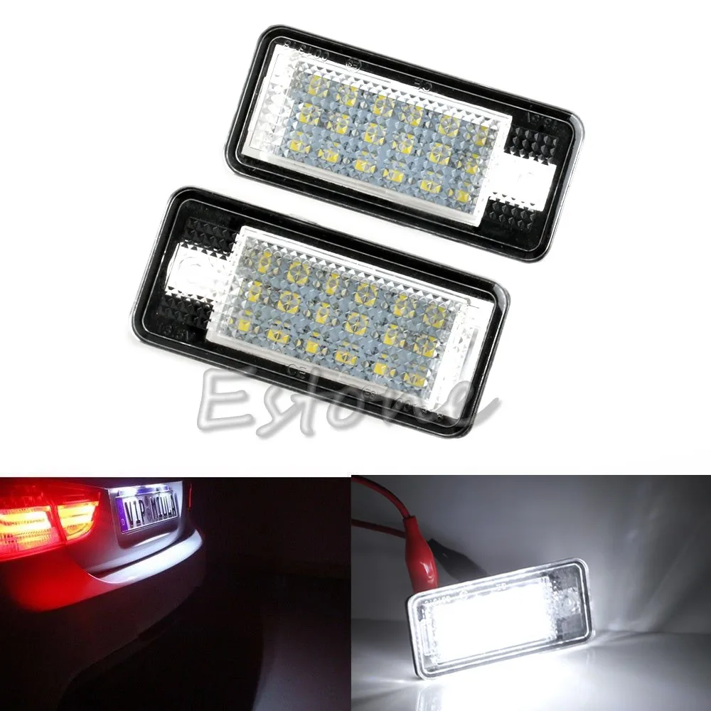 Car LED Lights 2x Error Free White LED License Plate Light Lamp For Audi A3 A4 A6 S6 A8 Q7 Auto Interior Lamp
Car LED Lights 2x Error Free White LED License Plate Light Lamp For Audi A3 A4 A6 S6 A8 Q7 Auto Interior Lamp