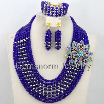 Fashion Royal Blue/Silver Indian Bridal Beads Jewelry Set African Jewelry Sets for Women 2017 New Free Shipping WB358
Fashion Royal Blue/Silver Indian Bridal Beads Jewelry Set African Jewelry Sets for Women 2017 New Free Shipping WB358