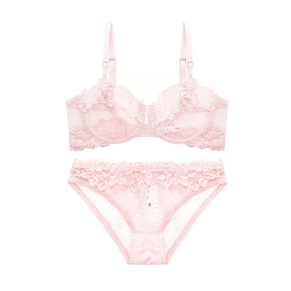 Sexy Lace Thin Transparent Lace Trim Lingerie Comfort Bra Set Fixed Shoulder Straps
Sexy Lace Thin Transparent Lace Trim Lingerie Comfort Bra Set Fixed Shoulder Straps