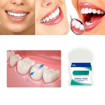 50m Dental Flosse Super Elastic Cutable Dental Floss Remove Dental Calculus Tooth Stains
50m Dental Flosse Super Elastic Cutable Dental Floss Remove Dental Calculus Tooth Stains