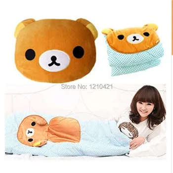 1pcs free shipping Lovely Rilakkuma Cute Plush Bear Camping Pillow Cushion Nap Car Sofa Bolster w/ Wave point Blanket 2 in1 
1pcs free shipping Lovely Rilakkuma Cute Plush Bear Camping Pillow Cushion Nap Car Sofa Bolster w/ Wave point Blanket 2 in1