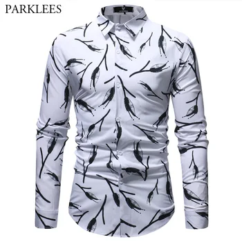 Mens Fancy Floral Print Shirts 2019 New Spring Casual Slim Fit White Dress Shirt Men Business Blouse Camisa Social Masculina 3XL
Mens Fancy Floral Print Shirts 2019 New Spring Casual Slim Fit White Dress Shirt Men Business Blouse Camisa Social Masculina 3XL
