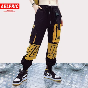 Aelfric New Fashion Ribbon Buckle Zip Hop Hop Letter Print Pants Women Harajuku Patchwork Streetwear Casual Sweatpants Joggers
Aelfric New Fashion Ribbon Buckle Zip Hop Hop Letter Print Pants Women Harajuku Patchwork Streetwear Casual Sweatpants Joggers
