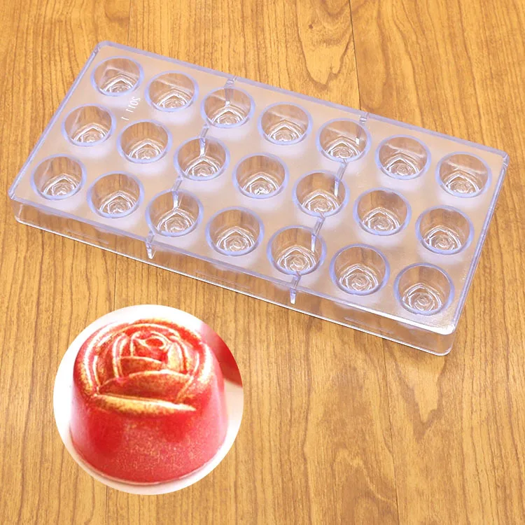 21 Even Rose Polycarbonate Chocolate Mold Creative 3D Fondant Cake Candy Mold DIY Kitchen Baking Pastry Tools
21 Even Rose Polycarbonate Chocolate Mold Creative 3D Fondant Cake Candy Mold DIY Kitchen Baking Pastry Tools