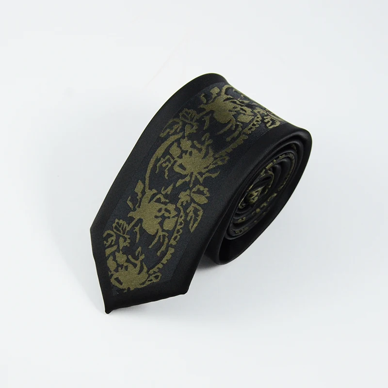 Новый мужской галстук GUSLESON под заказ брендовый в горошек полоску 6 см гравита