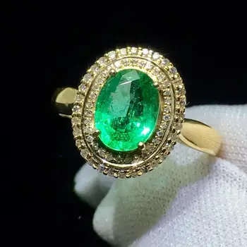 Emerald Ring Fine Jewelry Real Pure 18 K Gold 100% Natural Emerald Gemstones 1.24ct Female Wedding Rings for women Fine Ring
Emerald Ring Fine Jewelry Real Pure 18 K Gold 100% Natural Emerald Gemstones 1.24ct Female Wedding Rings for women Fine Ring