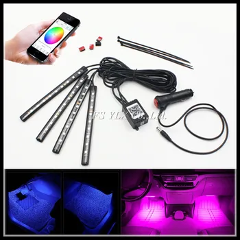 FSYLX Smartphone control RGBW LED Interior Footwell Lights Strips RGB LED Atmosphere interior light strips for AUDI A3 A4 A6 Q3
FSYLX Smartphone control RGBW LED Interior Footwell Lights Strips RGB LED Atmosphere interior light strips for AUDI A3 A4 A6 Q3
