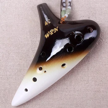 12 Holes Ocarina Alto C Professional Musical Instruments Ocarina Ceramic Musician instrumentos Handmade Black Pottery TaiWan TNG
12 Holes Ocarina Alto C Professional Musical Instruments Ocarina Ceramic Musician instrumentos Handmade Black Pottery TaiWan TNG