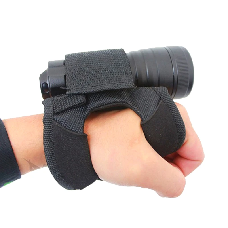 Portable Hand Free Light Holder Holster Glove for Scuba Diving Flashlight 