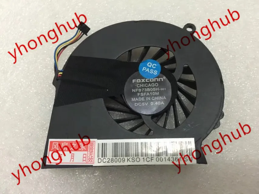 FOXCONN NFB73B05H-001 DC 5V 0.4A 4-проводной Сервер вентилятор охлаждения | Компьютеры и офис