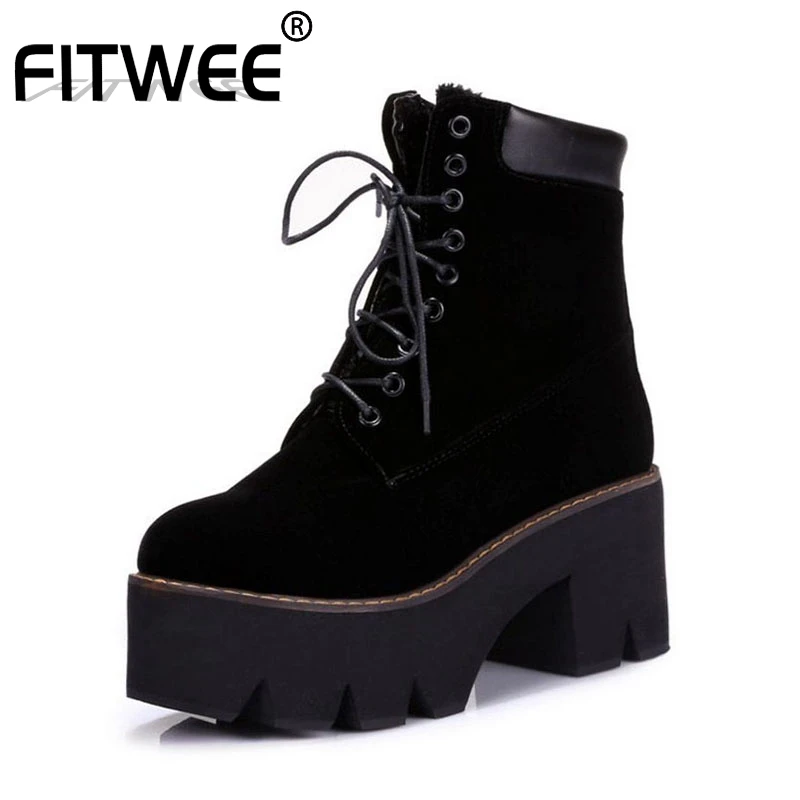 FITWEE New Women Boots Cross Strap Fashion Thick Bottom Woman Shoes Punk Winter Boots Club Women Footwear Size 34-43
FITWEE New Women Boots Cross Strap Fashion Thick Bottom Woman Shoes Punk Winter Boots Club Women Footwear Size 34-43