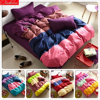 Blue Pink Yellow Purple Mix Color 5/6 feet Bed Sheet King Queen Twin Double Single Duvet Cover Size 3/4 pcs Bedding Set Bedlinen
Blue Pink Yellow Purple Mix Color 5/6 feet Bed Sheet King Queen Twin Double Single Duvet Cover Size 3/4 pcs Bedding Set Bedlinen
