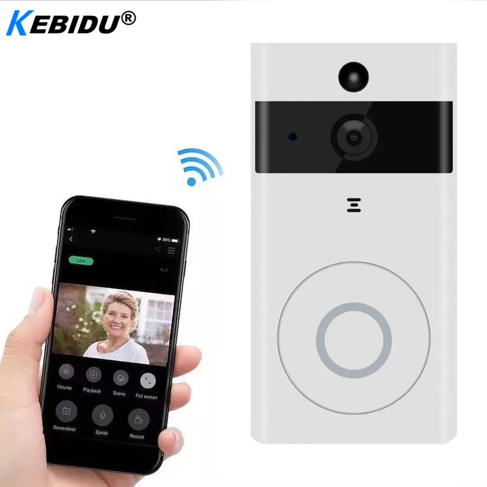 Kebidu WIFI Smart IP Doorbell Video Door Video Intercom Phone Door Bell Camera For Apartments Alarm Wireless Security Camera
Kebidu WIFI Smart IP Doorbell Video Door Video Intercom Phone Door Bell Camera For Apartments Alarm Wireless Security Camera