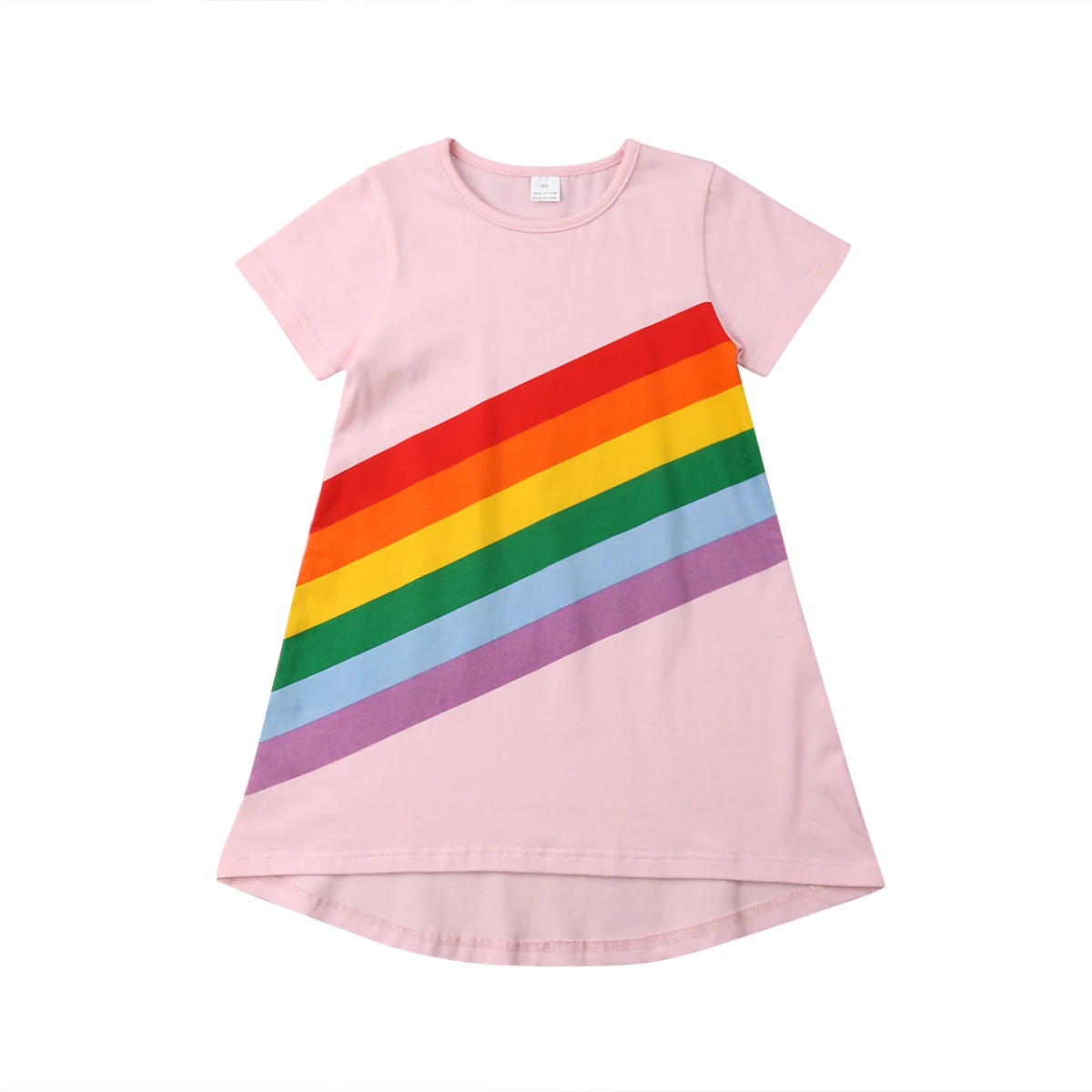 Sweet Toddler Kids Baby Girls Dress Stripes Cotton O-neck Children Princess Dresses Summer Casual Fashion Rainbow Clothes
Sweet Toddler Kids Baby Girls Dress Stripes Cotton O-neck Children Princess Dresses Summer Casual Fashion Rainbow Clothes