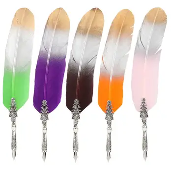Vintage Classical Fountain Pen Sign Pen Calligraphy Feather Quill Dip Pen Set Packing Box
Vintage Classical Fountain Pen Sign Pen Calligraphy Feather Quill Dip Pen Set Packing Box