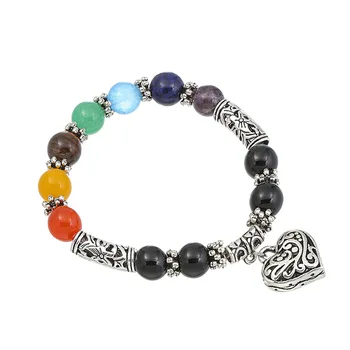 2019 seven Chakra bracelet fashion new colorful energy chakra hand-beaded yoga men heart-shaped pine stone bracelet 100pcs/lot
2019 seven Chakra bracelet fashion new colorful energy chakra hand-beaded yoga men heart-shaped pine stone bracelet 100pcs/lot