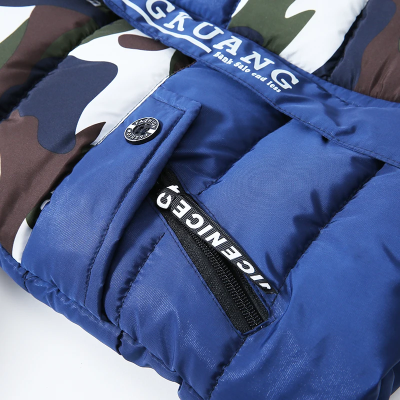 5 Bibihou 2017 girls parka Baby Boys Winter Coat Baby Boys Cotton Fashion camouflage Winter Jacket Outwear Kids Warm Cotton Padded