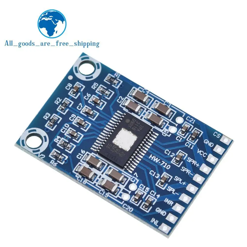 TZT DC 12V-24V 2x50W Dual Channel Mini Digital Amplifier D Class 50W+50W TPA3116D2 XH-M562 Amplifier 50W Power Amplifier Board
TZT DC 12V-24V 2x50W Dual Channel Mini Digital Amplifier D Class 50W+50W TPA3116D2 XH-M562 Amplifier 50W Power Amplifier Board