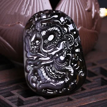 Natural Ice Color Eye Black Dragon Pendant Belongs To Dragon Pendant Male and Female Items Falling Into Chinese Zodiac Sign
Natural Ice Color Eye Black Dragon Pendant Belongs To Dragon Pendant Male and Female Items Falling Into Chinese Zodiac Sign