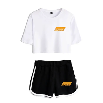 Kpop Korean Team ATEEZ Two Piece Sets Shorts+Short Sleeve T-shirt 2019 Hot Sale Harajuku Casual Summer Kpop Women Sets Summer
Kpop Korean Team ATEEZ Two Piece Sets Shorts+Short Sleeve T-shirt 2019 Hot Sale Harajuku Casual Summer Kpop Women Sets Summer