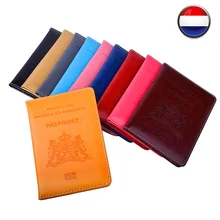 Hollande niederlande caso de passaporte de viagem hollande nederlande holland netherland capa de passaporte de couro do plutônio holandês nederland(China)