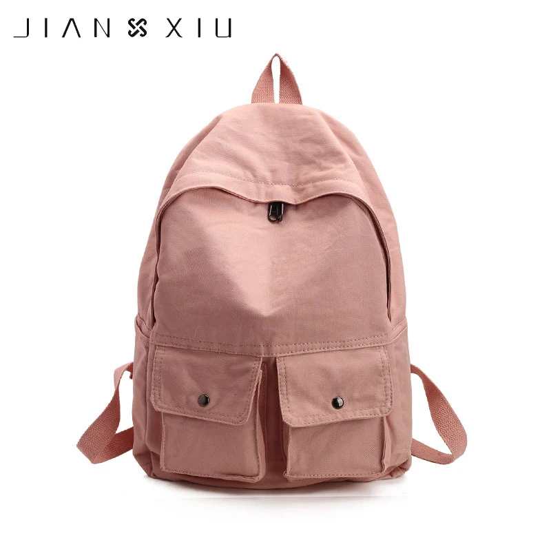 JIANXIU Minimalist Canvas Backpack Small Fresh Female on Korean College Student Travel Large Capacity Backpack
JIANXIU Minimalist Canvas Backpack Small Fresh Female on Korean College Student Travel Large Capacity Backpack