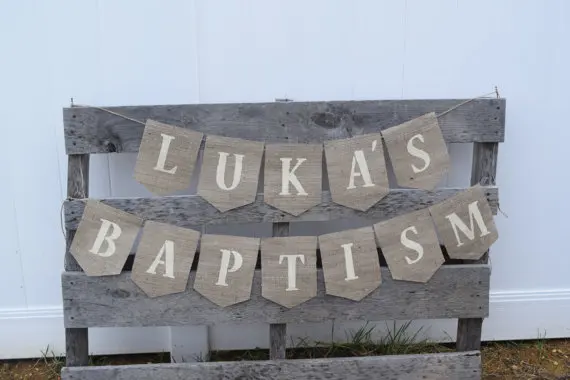 

Гирлянда с именем csutom для крещения на Первое причастие, баннеры из мешковины для детской комнаты