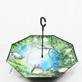 Anime Totoro Reverse Umbrella For Car Windproof Inverted Umbrella For Women Ghibli Totoro Umbrella Inside Out Novelty Item
Anime Totoro Reverse Umbrella For Car Windproof Inverted Umbrella For Women Ghibli Totoro Umbrella Inside Out Novelty Item