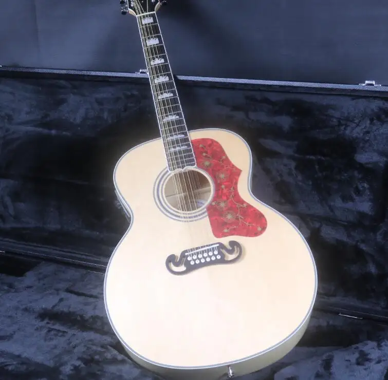 Top Quality J200J 43''Jumbo 12 Strings Electric Acoustic Guitar Fishman EQ Solid Top Flamed Back&Side Mahogany Neck Grover Tuner
Top Quality J200J 43''Jumbo 12 Strings Electric Acoustic Guitar Fishman EQ Solid Top Flamed Back&Side Mahogany Neck Grover Tuner