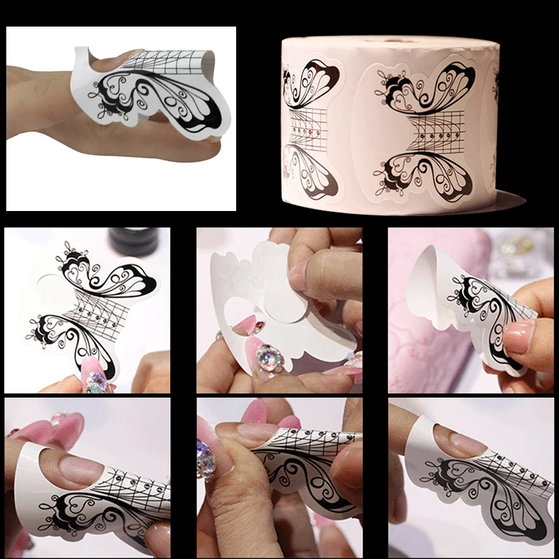Yiday 1 Roll 500pcs White Butterfly Nail Forms Extension Guide Art Sticker Tape Acrylic Tips UV Gel Sculpting Form French DIY
Yiday 1 Roll 500pcs White Butterfly Nail Forms Extension Guide Art Sticker Tape Acrylic Tips UV Gel Sculpting Form French DIY