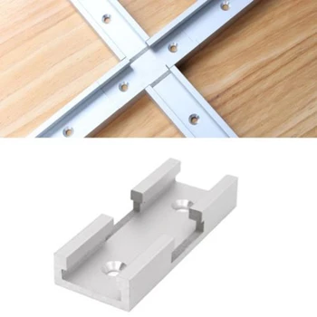 Aluminum Alloy T-Track Connecting Kit Intersection Connector Parts Woodworking
